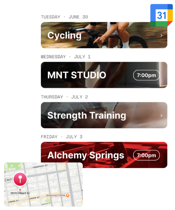 Offseason booking interface